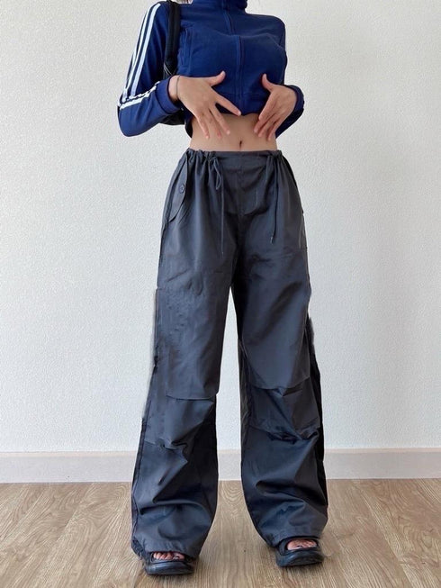 HELLO FASHION Parachute Baggy Cargo Pants